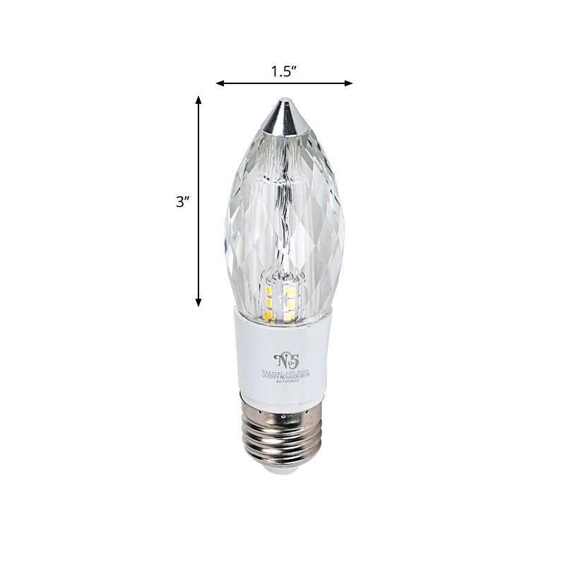 Lampvormige gang Mini-inbouwlamp Helder kristal LED Modern plafondinbouwmontage