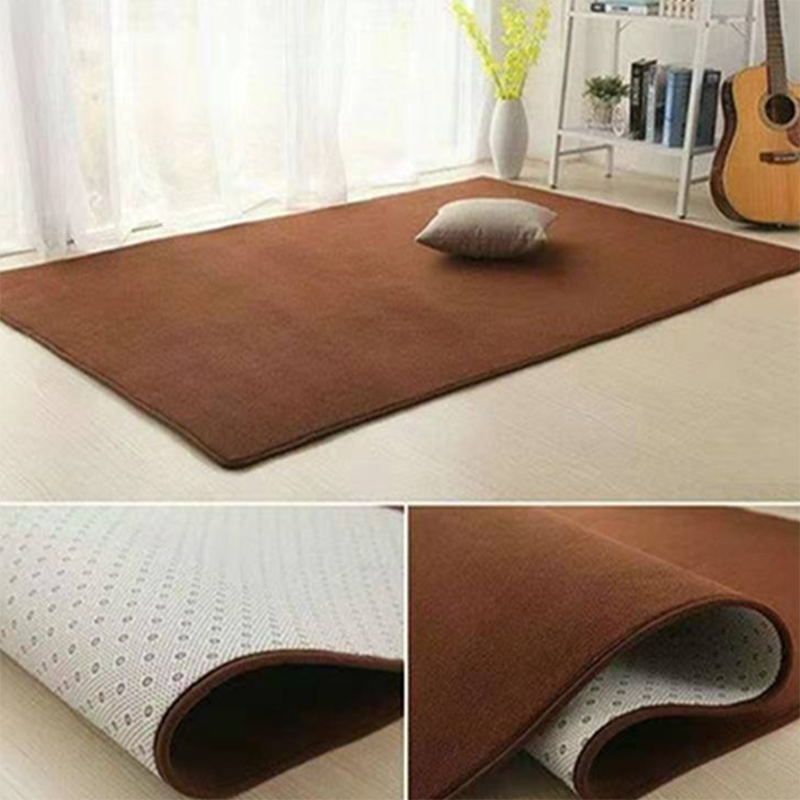 Tapis rose décontracté polyester pur espace tapis lavable pour le salon
