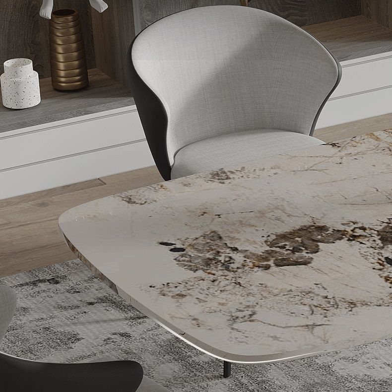 Modern Sintered Stone Top Dining Set Rectangle 1/3/4/5/7/9 Pieces Dining Room Table Set