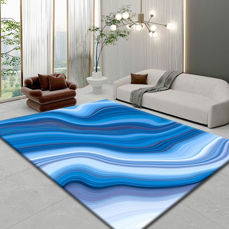 Mehrfarbiger Funky-Teppich mit Aquarell-Aufdruck, rutschfester Teppich für die Inneneinrichtung