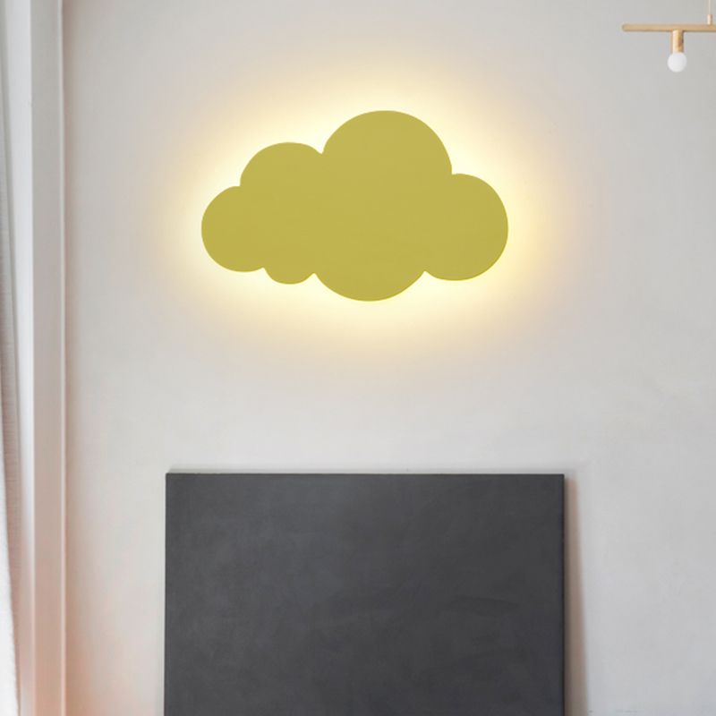 Cloud-shaped Wall Sconce Nordic Minimalist Style Iron 1 Light Sconces