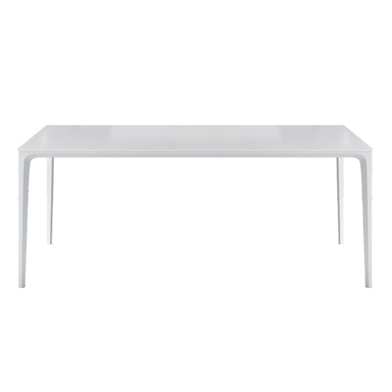 Mesa de comedor de piedra sinterizada estilo sencille de 4 patas mesa base para comedor