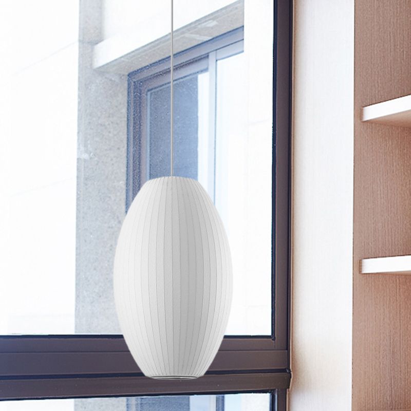 Zigarrenhängung Anhänger zeitgenössischer Stoff 1 hellweißes hängendes Deckenlicht, 6,5 "/12"/14 "breit