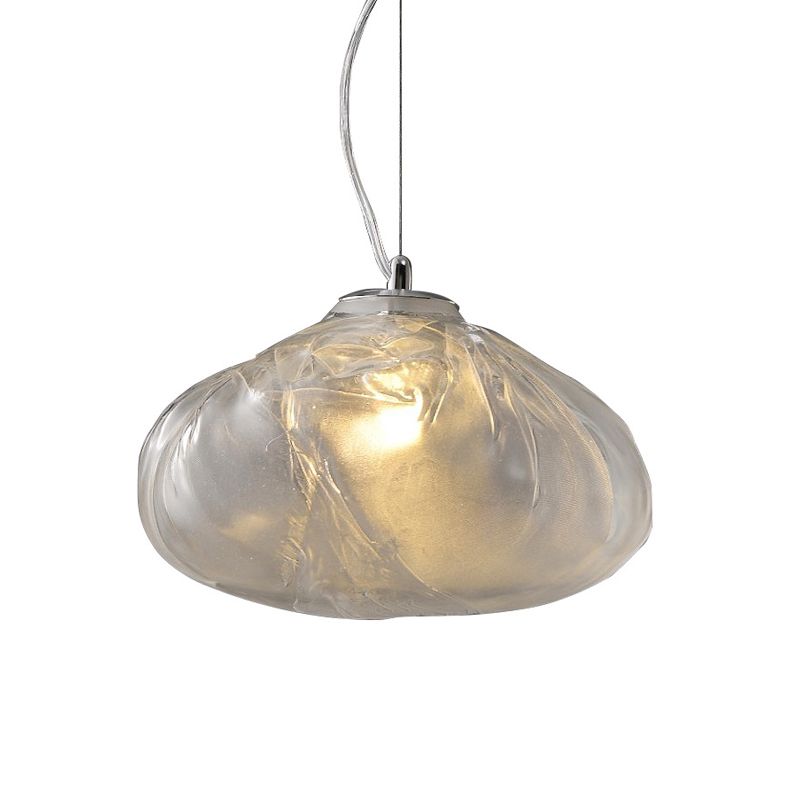 Scale a 1 luci a ciondolo illuminazione artistica a forma di nuvola lampada a goccia con tonalità di vetro