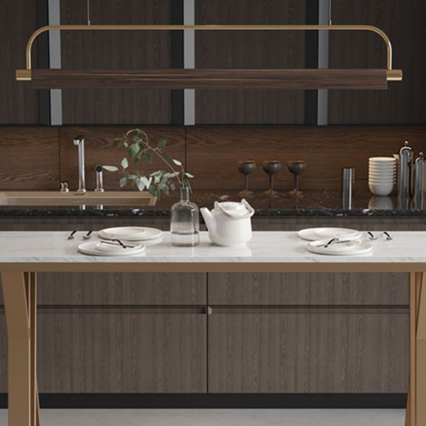 Luxurious Rectangular Pub Table Set 1/2/5 Pieces Sintered Stone Top Bistro Table Set