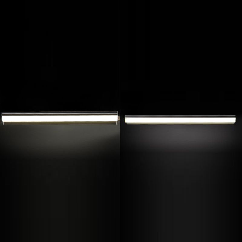 Lampada a specchio in alluminio Modern 1 funce da parete leggera per bagno