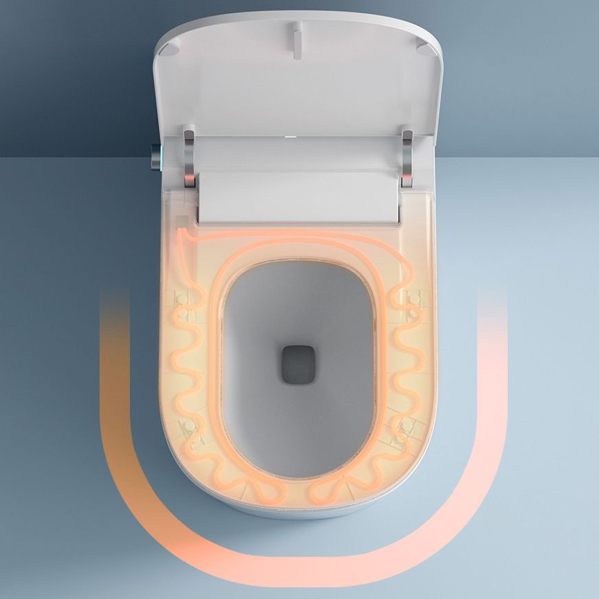 Modern Heated Seat Floor Mounted Urine Toilet Siphon Jet Toilet Bowl with Toilet Seat