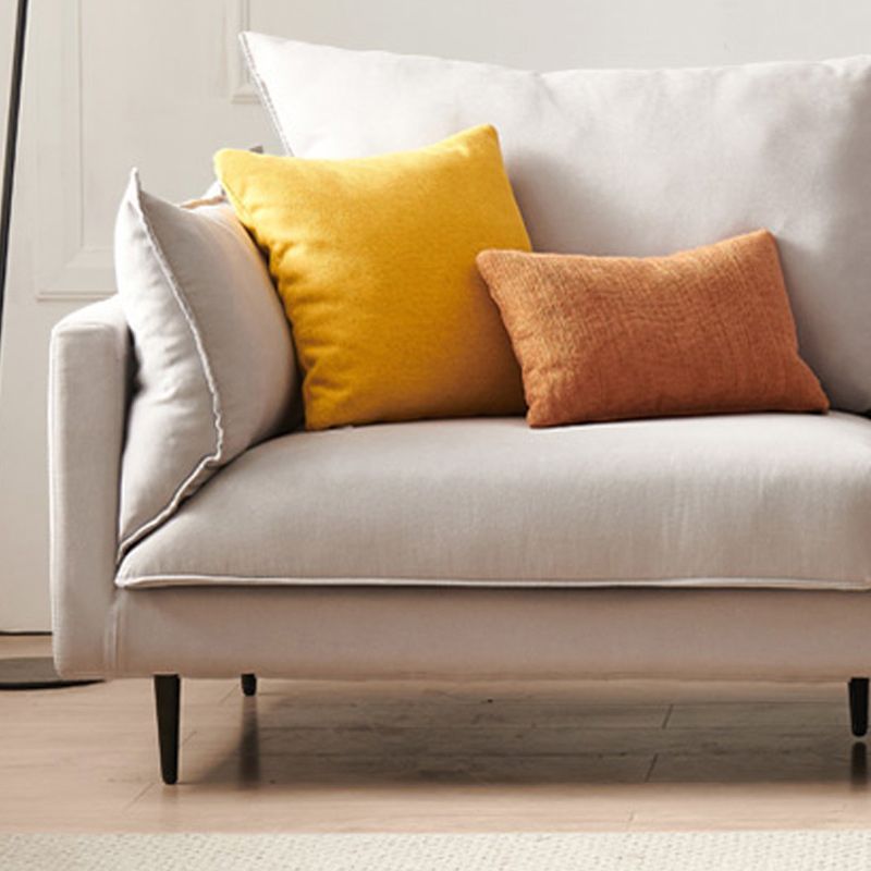 Linen 33"W Sofa Pillow Top Arm Sofa with 2 Pillows for Living Room