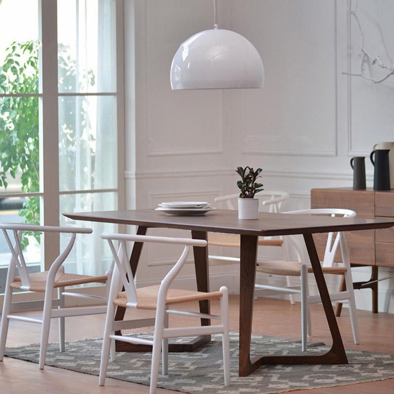 Modern 1/5 Pieces Dining Set Rectangle Wood Dining Table for Living Room Kitchen