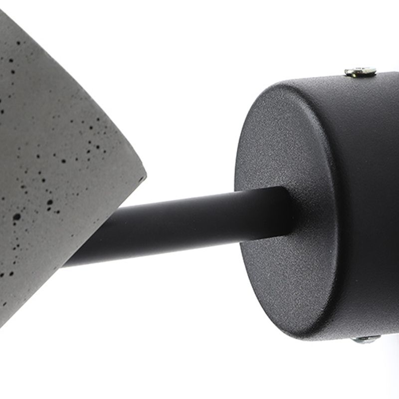 Lampada a parete cilindro lampada moderna a parete grigia a 1 luce con tonalità di cemento