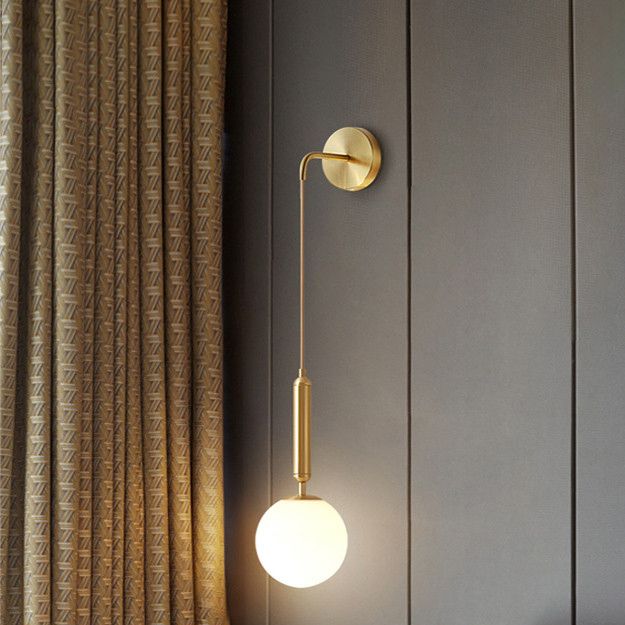 Glas kugelförmige Wandlampen zeitgenössische 1 leichte Wandleuchte Leuchten