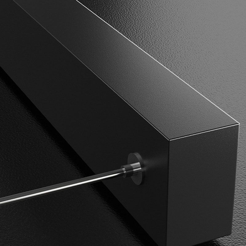 Black and Gold Bar Pendant Spotlight Postmodern LED Metal Island Light