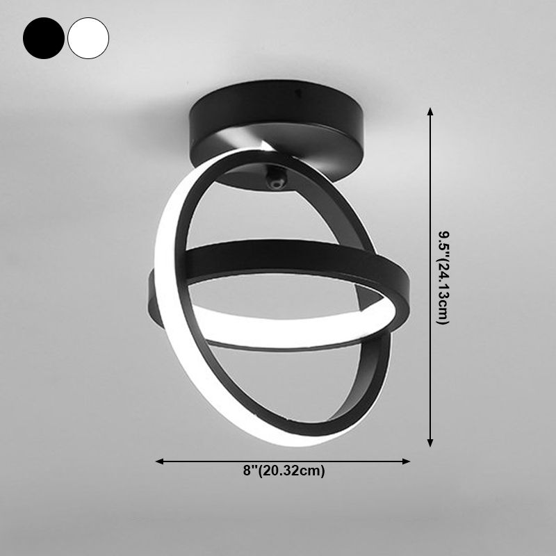 Plafonnier géométrique en métal, luminaire de Style simple à LED