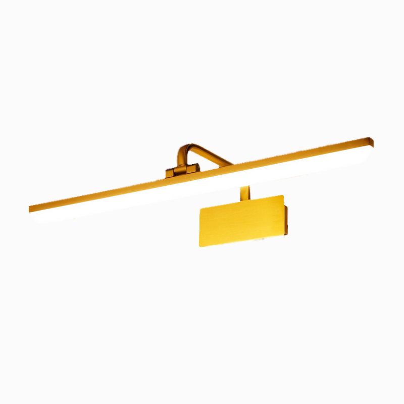 Moderne stijl lineaire wand gemonteerde lampen metalen 1-licht LED ijdelheid lichtbalk