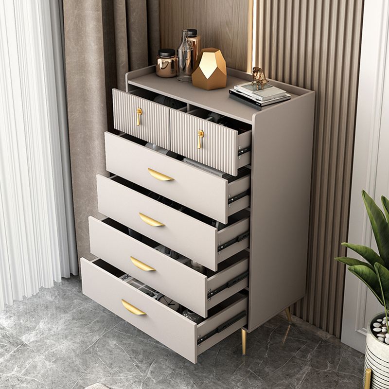 Glam Chest Bedroom Engineered Wood Storage Chest with Drawers
