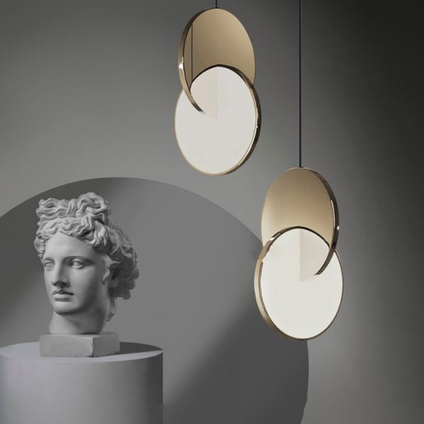 1-Light LED Thin Contemporary Hanging Lamp Kit Metal Pendant Light for Dining Room