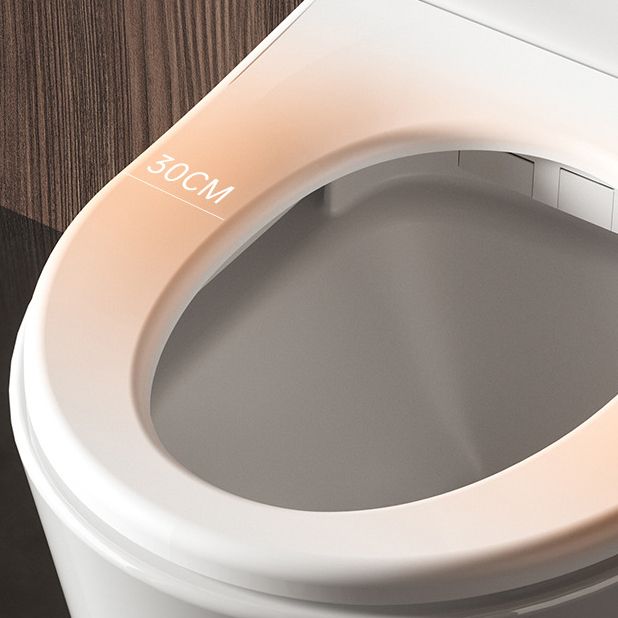 Modern Siphon Jet Toilet Bowl One-Piece Toilet Wall Mount ABS Flush Toilet