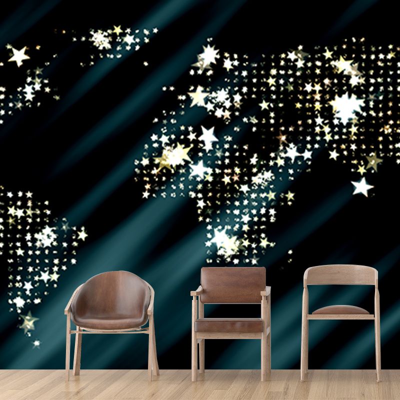 Environmental Wall Mural Wallpaper World Map Sitting Room Wall Mural