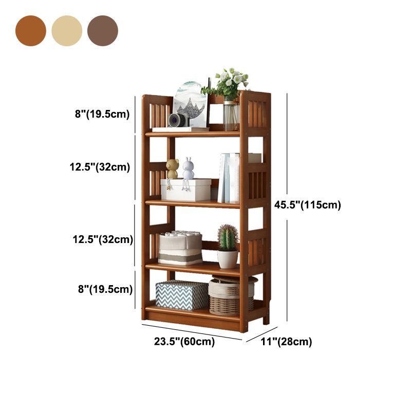 Simple Shelf Standard Wooden Bookcase Modern Bookshelf for Office