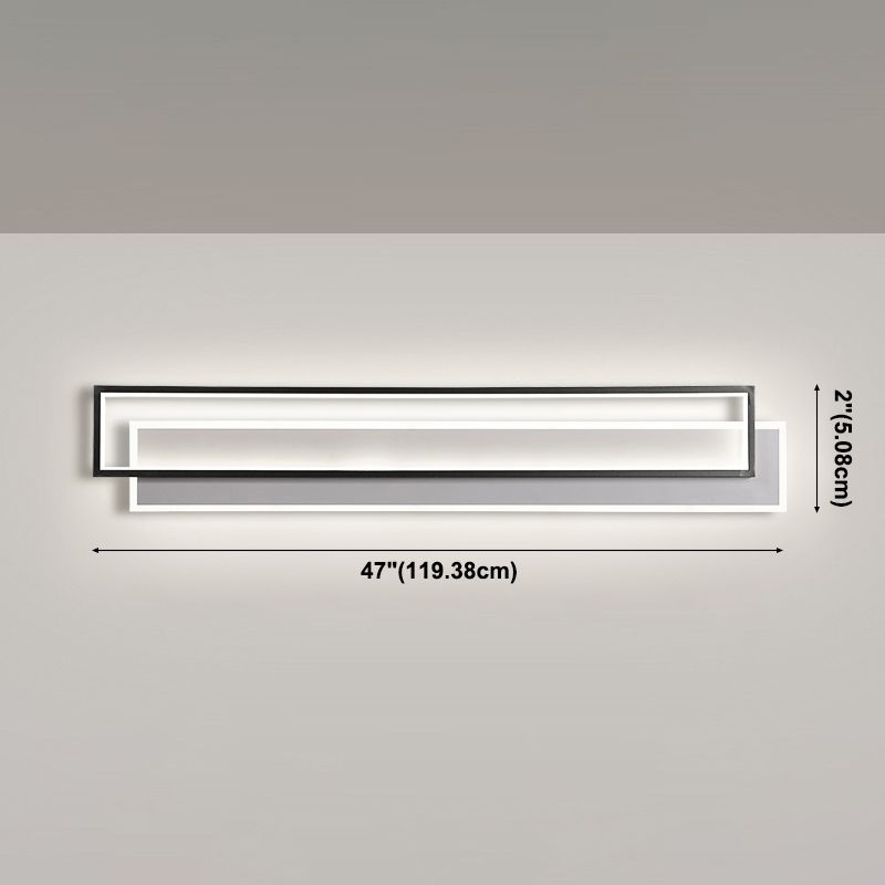 Stratizzazione dell'illuminazione di applique in metallo minimalista soggiorno a led lampada