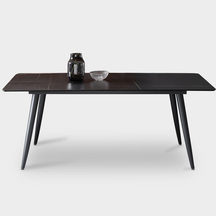 Modern Metal Dining Set 1/4/5 Pieces Rectangle Dining Table Set