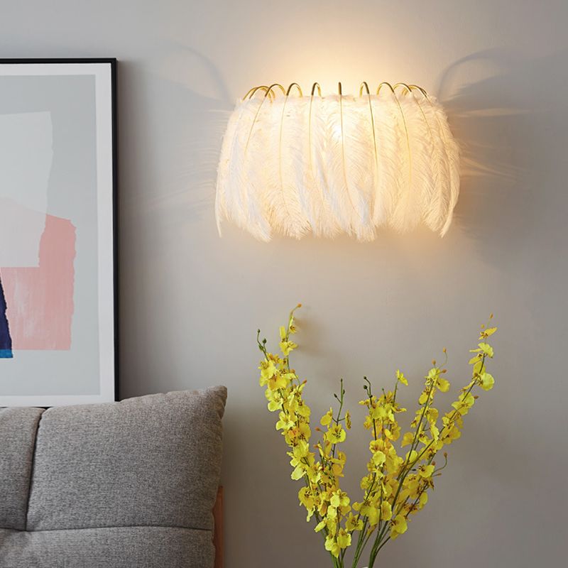 Lampada rotonda SCONCE FIETURE NORDIC CREATIVE PIETERE 1 PLARIZZA LIGHT per camera da letto