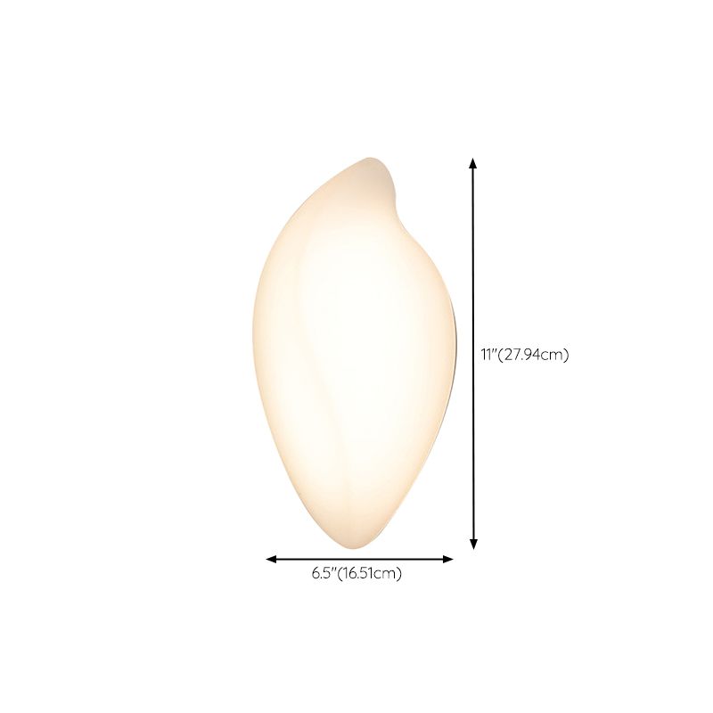 Single Modern White Wall Mounted Sconce Acrylic Wall Light for Bedroom