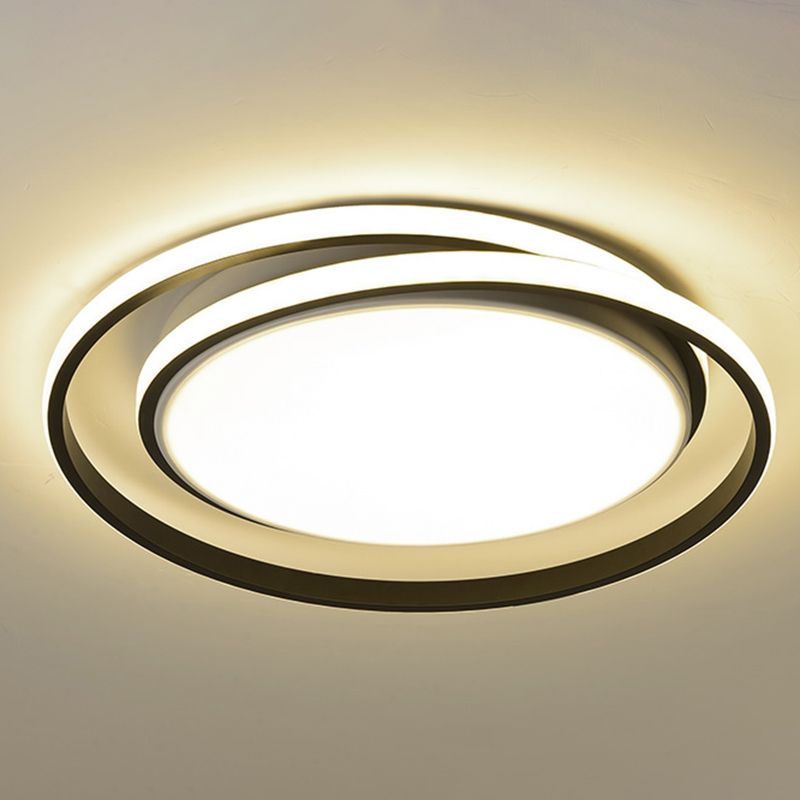 Modern Minimalist Metal Flush Mount Deckenleuchte Runde Form LED Flush Mount Lighting for Bedroom