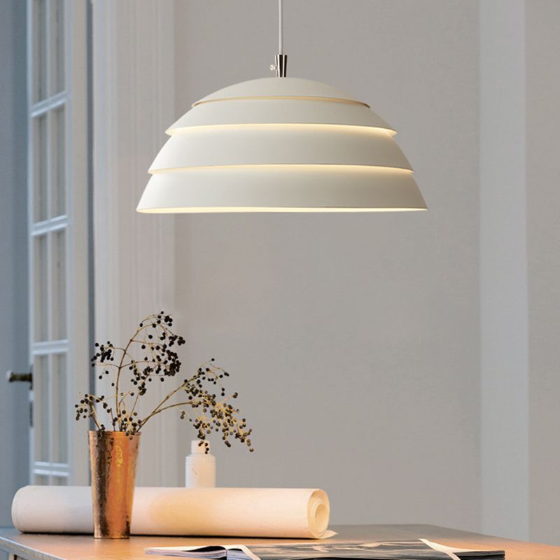 1 Light Bowl Shade Hanging Light Fixture Living Room Bedroom Modern Simple Pendant Light