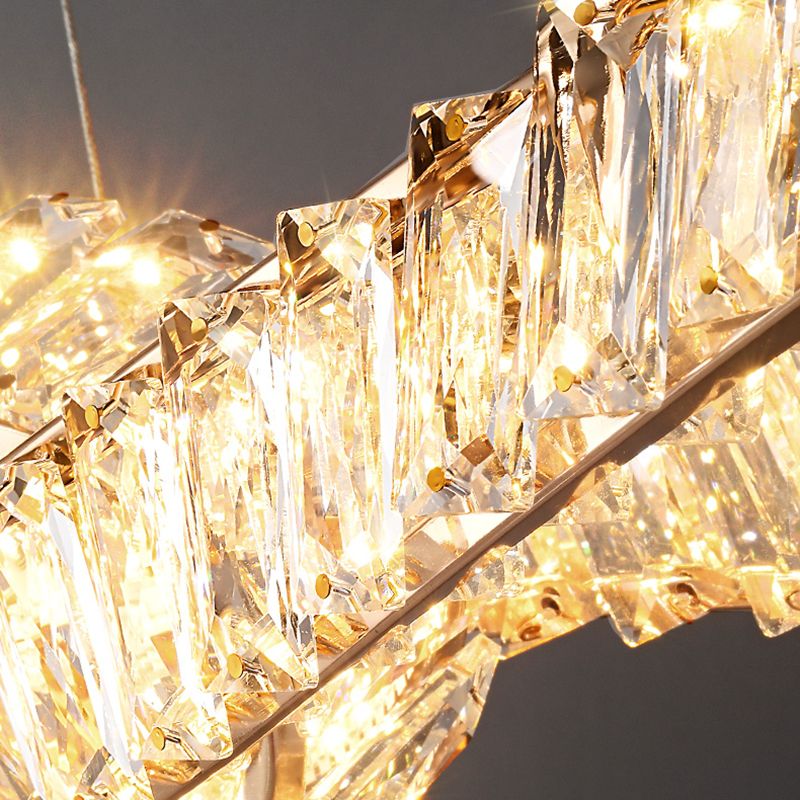 Modern Dining Chandelier Pendant Kitchen Dining Room Crystal Hanging Lamp Fixture