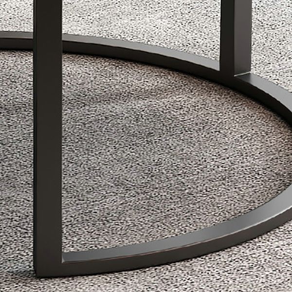 Frame Coffee Table Set Slate Cocktail Table with Storage Drawers