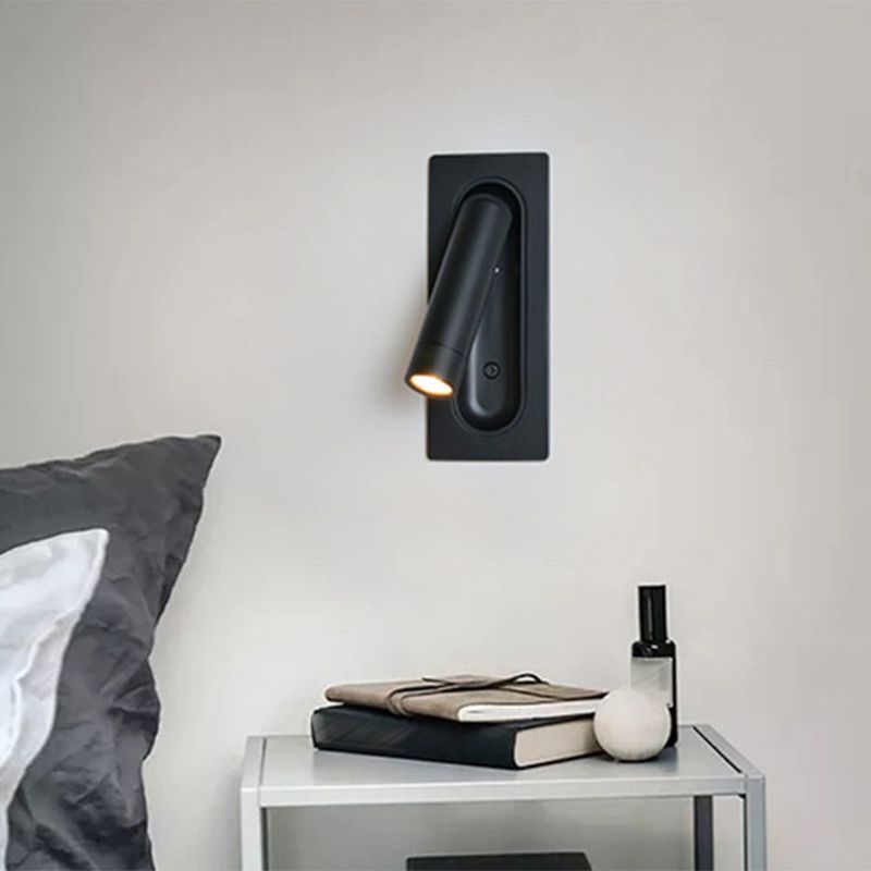 1 Light Wall Sconce Modern Style Metal Wall Lighting for Bedside