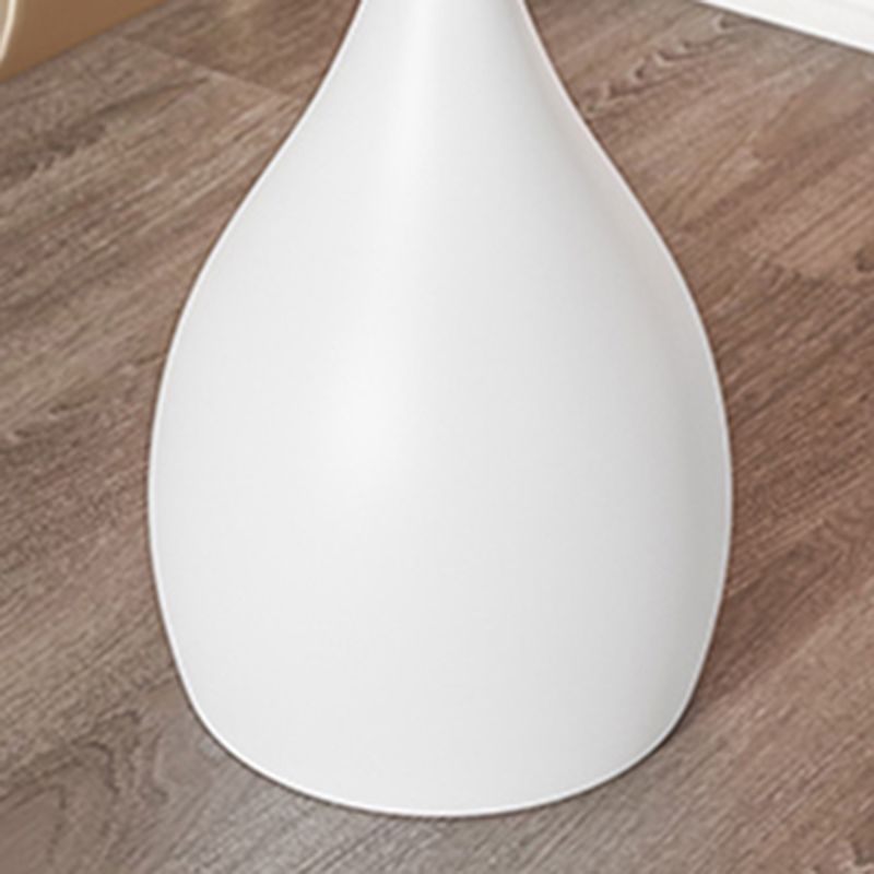 23.6" Tall Mid-Century Metal Round Tray Top Side Table Pedestal End Table