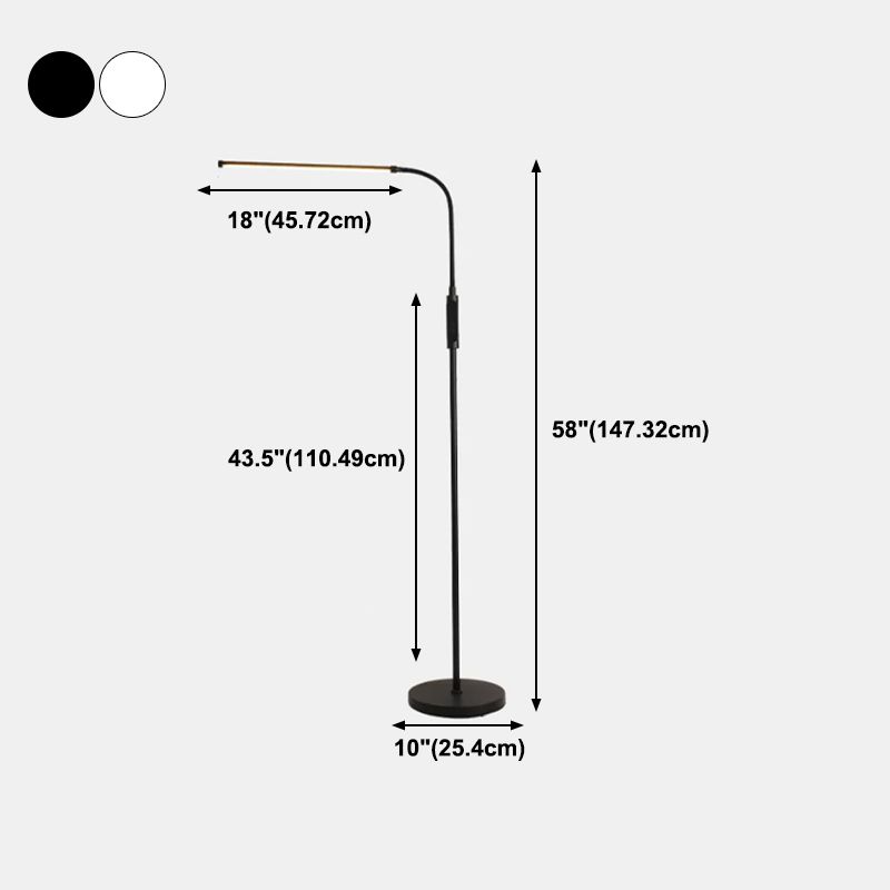 Forme linéaire Métal Light Merme Modern Light Single Floor Lightture