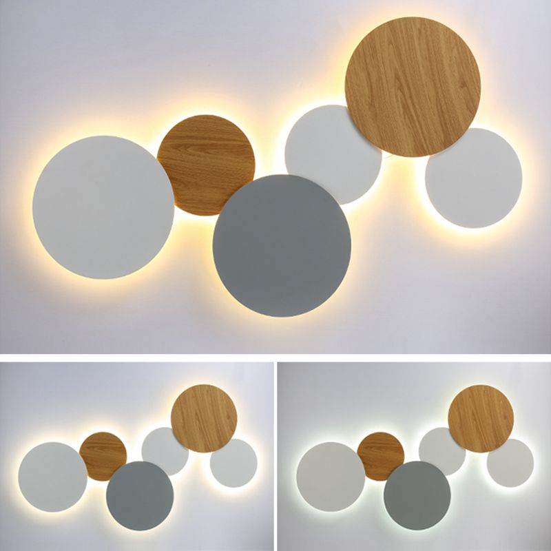 Runde Einfachheit LED WALS LIGHT MODERNE Treppenkorridor Corridor Leuchten Licht in warmem Licht