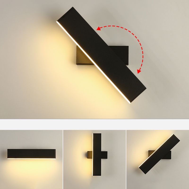 Noordse moderne muurverlichting 1-licht LED LED Squared SCONCE LICHT VOOR SLAAPKAMER