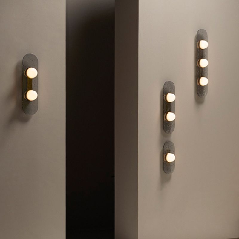 Nordic Style Wall Light Ellipse Shape Wall Lamp with Acrylic Shade for Bedroom