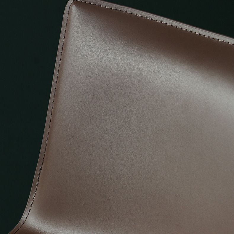 Modern Style Bar-stool Leather Counter Bar Stool with Metal Legs for Kitchen