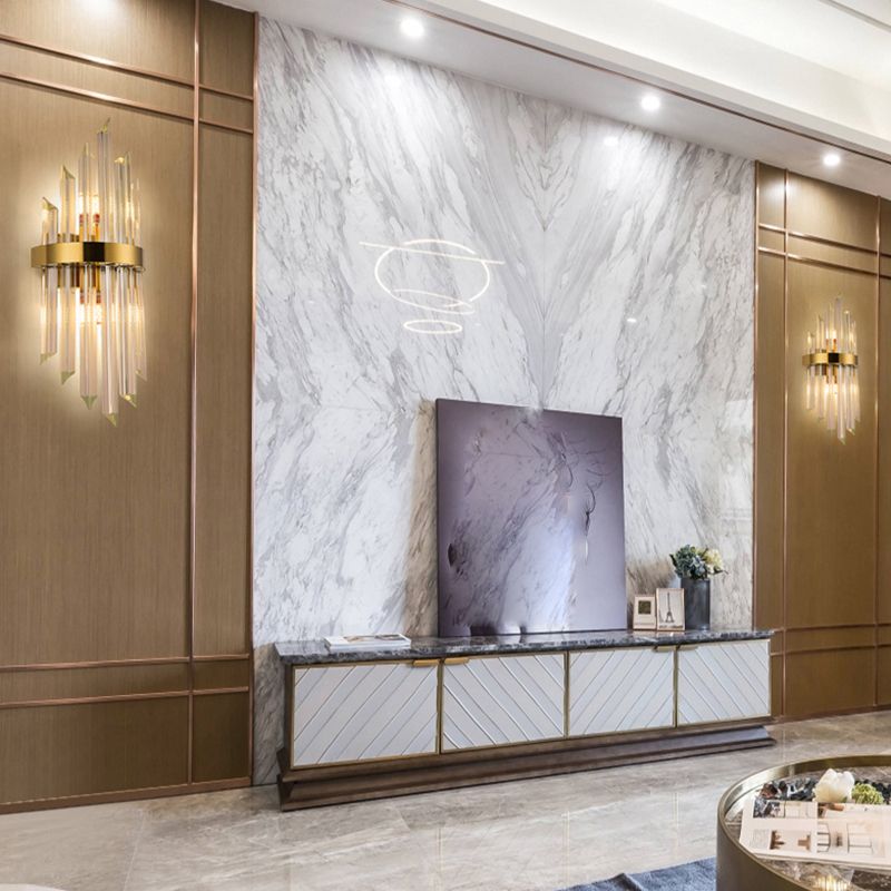 Wall Mounted Lighting Minimalist Style Crystal Wall Sconce Lighting