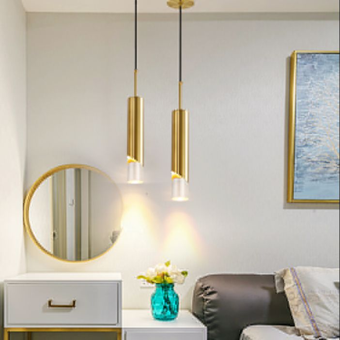 Tubi moderni in stile minimalista a pendente di illuminazione lampada a soffitto acrilico per soggiorno