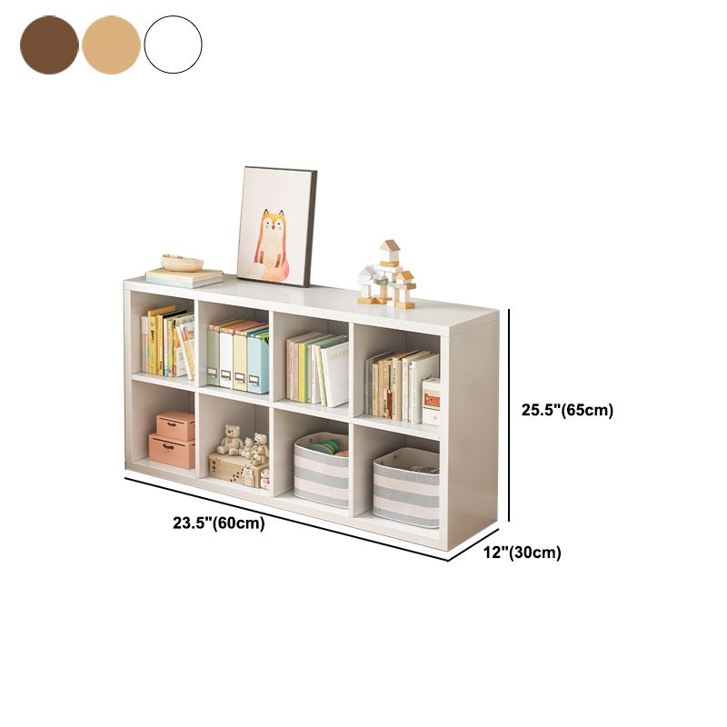 11.81" Wide Contemporary Wooden Bookshelf Cube Shelf Bookcase