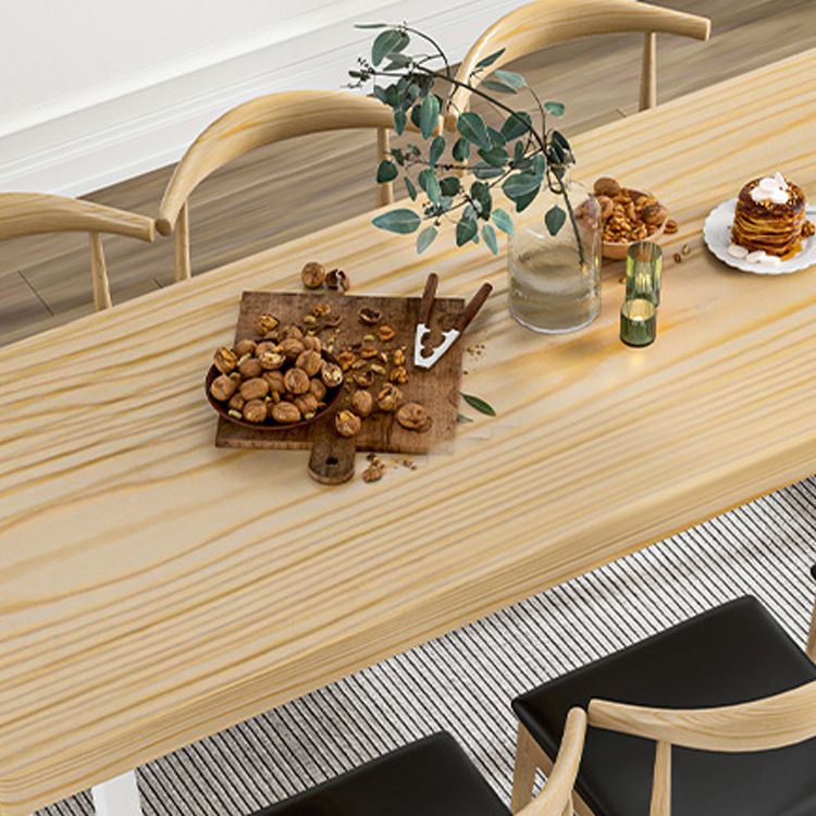 1/5/7 Pcs Metal Contemporary Dining Set with Rectangle Table and Wooden Chairs Dinette Set