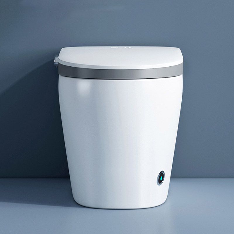 Contemporary One Piece Toilet Floor Mounted Toilet Bowl with Slow Close Seat for Washroom