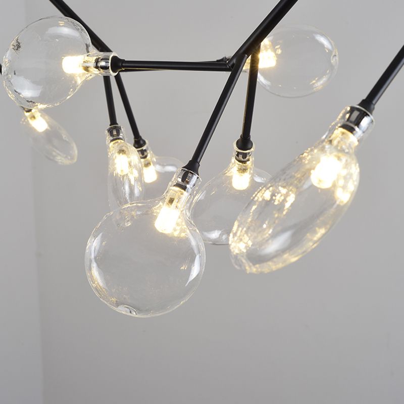 Partido de iluminación de la isla Fireflies colgante de isla de metal de estilo minimalista para comedor