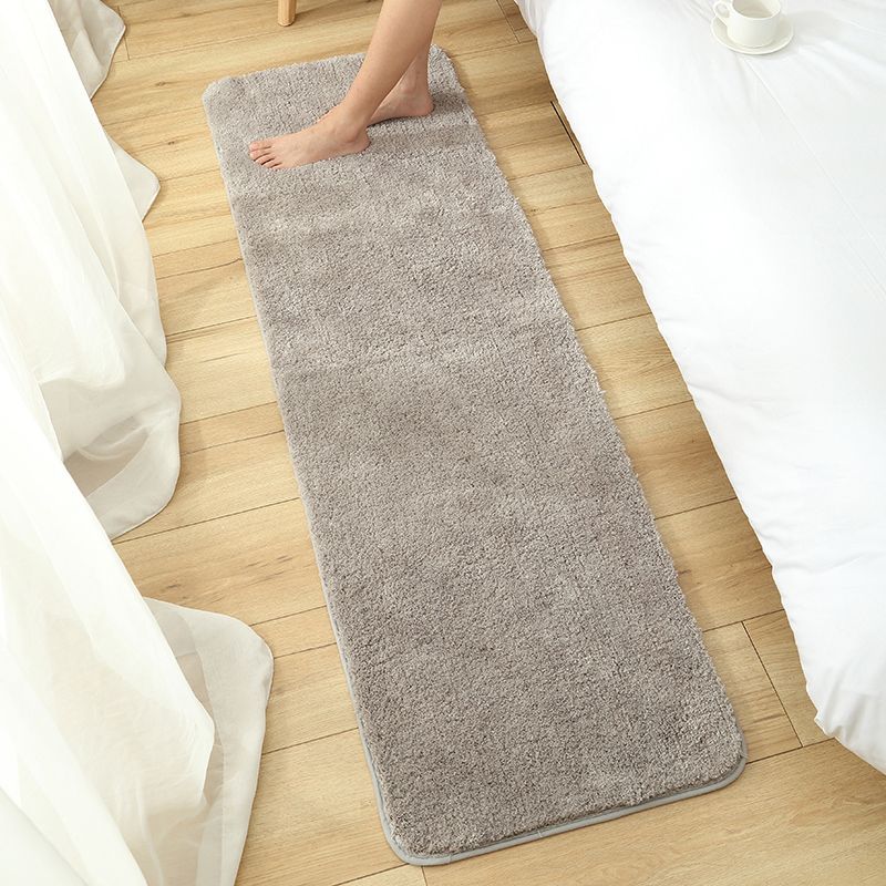 Trendy Solid Color Rug Multicolor Synthetics Area Carpet Non-Slip Backing Stain-Resistant Indoor Rug for Room