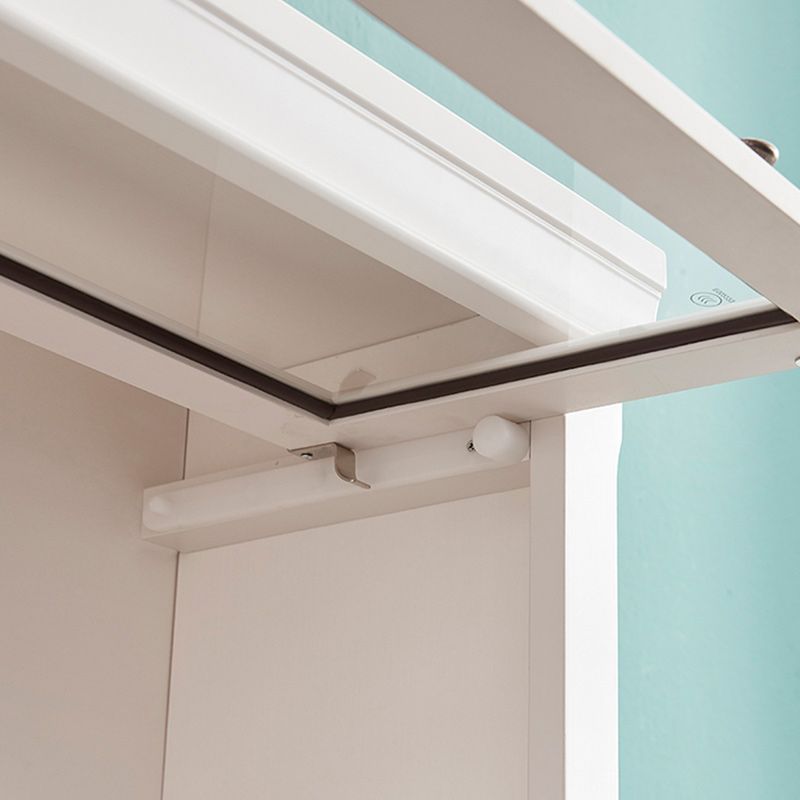 Contemporary Bookshelf With Doors Vertical Bookcase for Office Use