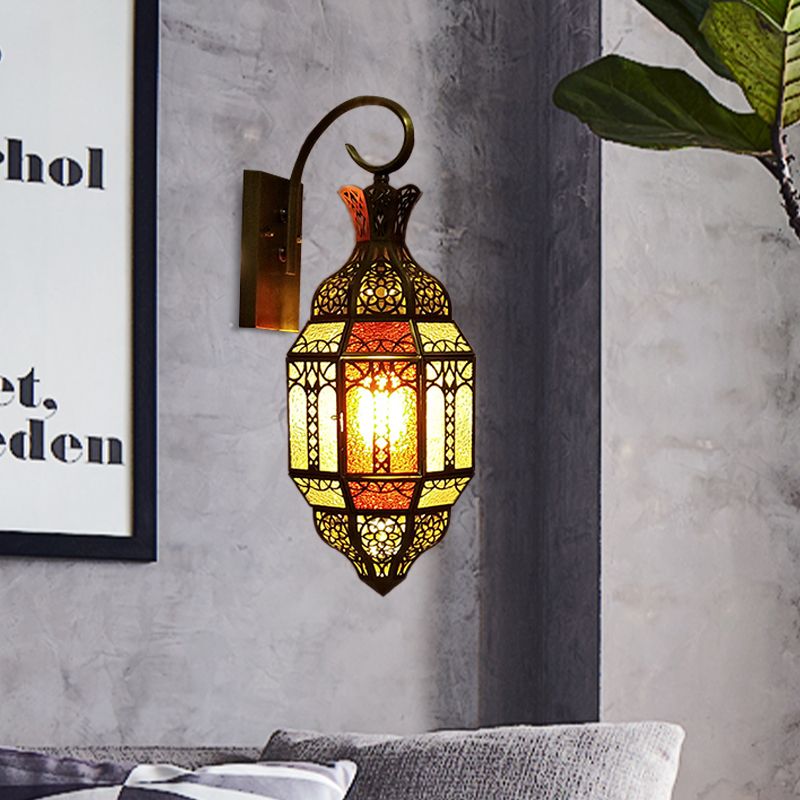 1-licht wandmontage Lamp Arabische stijl Woonkamer SCONCE VERLICHTING MET URN METALEN TADE IN MESS