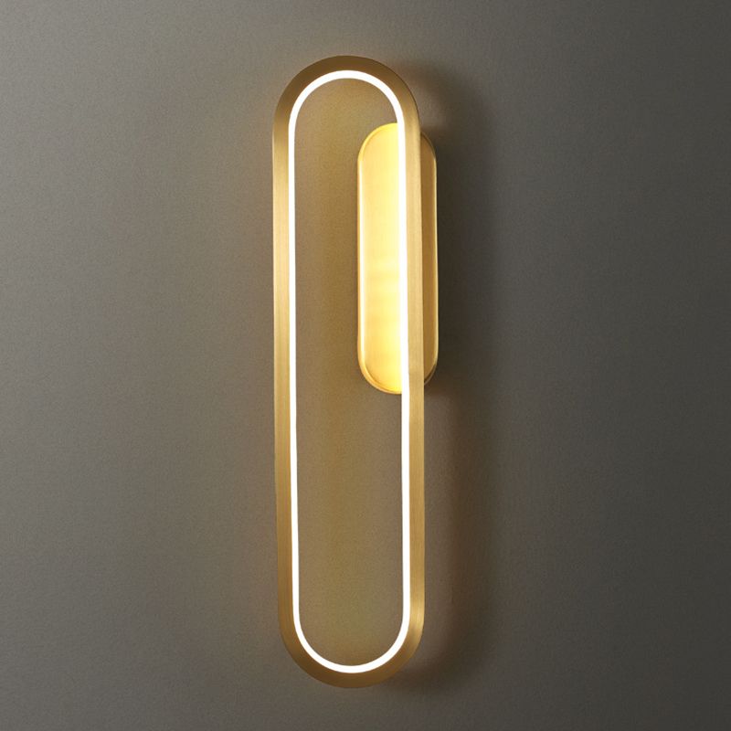 Contemporary Linear Wall Mount Lighting Fixture Minimalist LED Wall Sconce