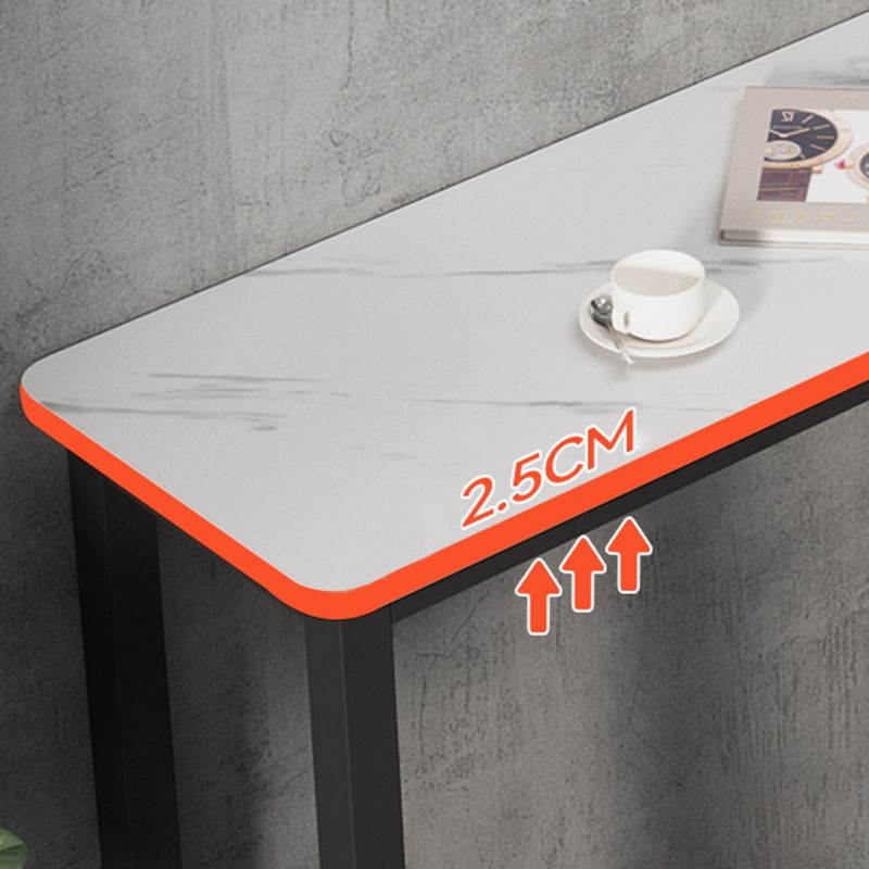 Rectangle Counter Height Pub Set 1/3/4/5/6/7 Pcs Iron Frame Bar Table and Stools