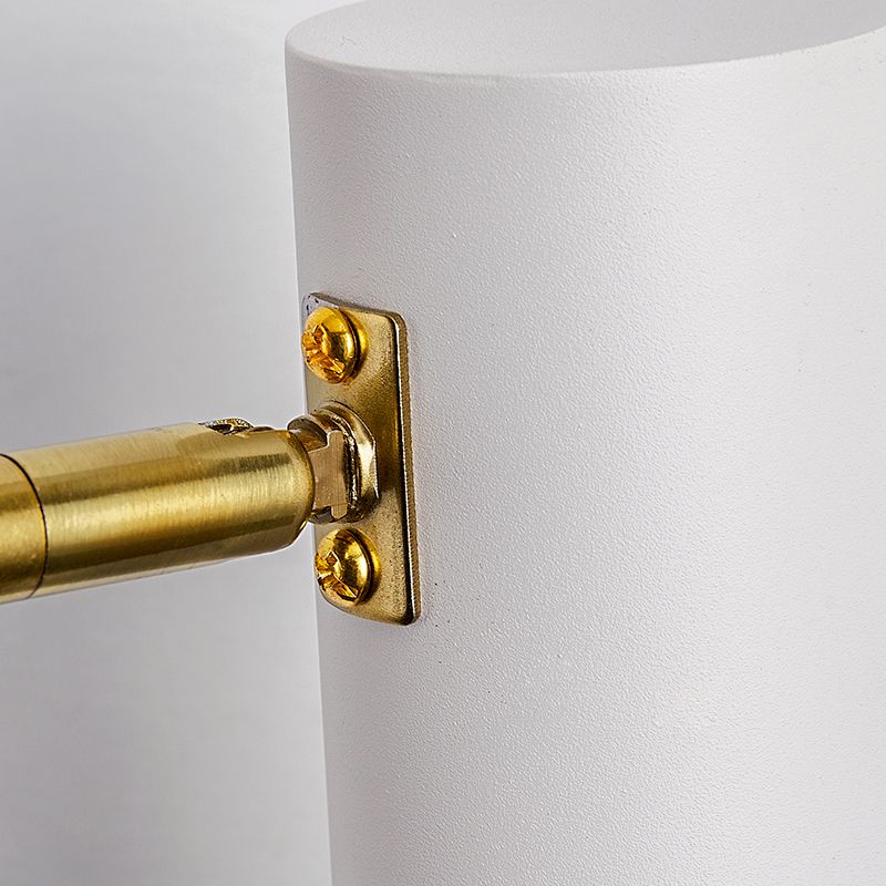 Modern Creative 1-Light Wall Lamp Cylindrical Iron Wall Light for Bedroom